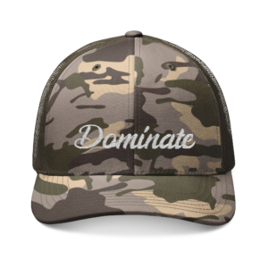 Camouflage Embroidered Trucker Hat - Dominate Style